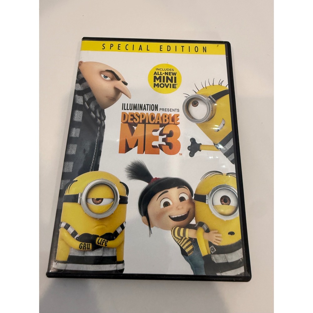 Despicable Me 3 DVD Special Edition Kids Animated Movie Steve Carell Minions